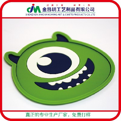 非透明pvc滴膠卡通動(dòng)物貓咪軟橡膠墊 pvc外貿(mào)3d浮雕環(huán)保吊牌定制