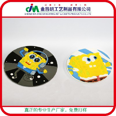 蛇形pvc軟膠杯墊 pvc浮雕鑰匙扣廣告贈(zèng)品 環(huán)保情侶鑰匙扣男女通用