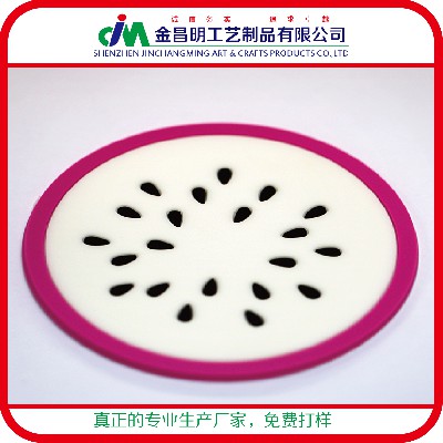 方形雪花簡(jiǎn)約pvc杯墊非透明pvc飾品定制 pvc工藝品汽車掛件批發(fā)