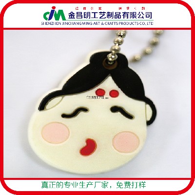 PVC軟膠卡通動(dòng)漫公仔創(chuàng)意車型情侶鑰匙扣 定做冰箱貼滴膠環(huán)保禮品