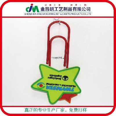 pvc軟膠制品書簽 日本外貿(mào)單 卡通精美禮物贈(zèng)品滴膠工藝制品定做